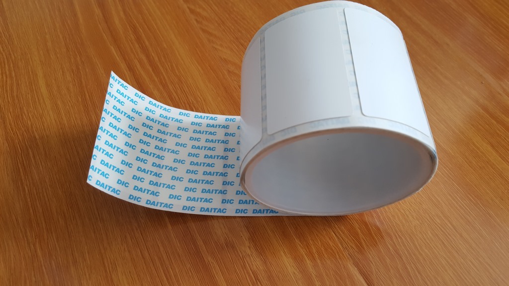 苏州杭州PLYESTER不干胶标签纸加工厂-FASSON曳引轮标签70*35MM打