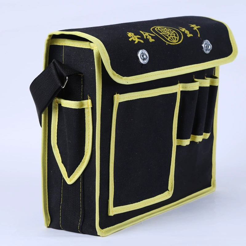  Wholesale black canvas tool package multi -purpose power tool package anti -stabing square pocket tool package