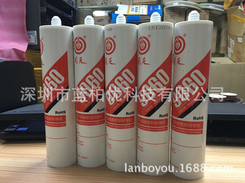 上海回天HT9060 RTV粘接密封硅橡胶 HT906B 黑色膏状 大支310ML毫