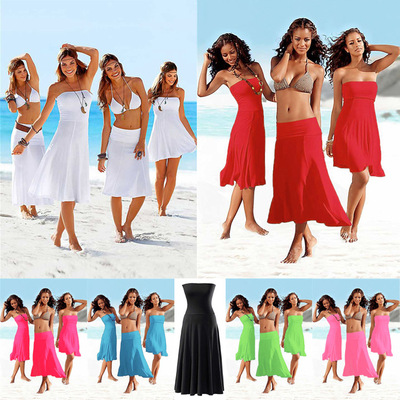 Maxi dress undergarment covering the chest and abdomen Wrap chest Beach skirt Worn Amazing ebay AliExpress explosion models 22.5 element/piece