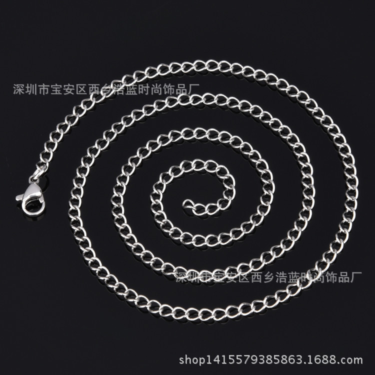 侧身钮链项链-1