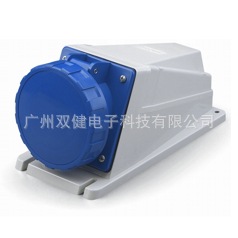 515.M6353 防水工业插座63A-6h/2P+E/230V 岸电插座 明装插座