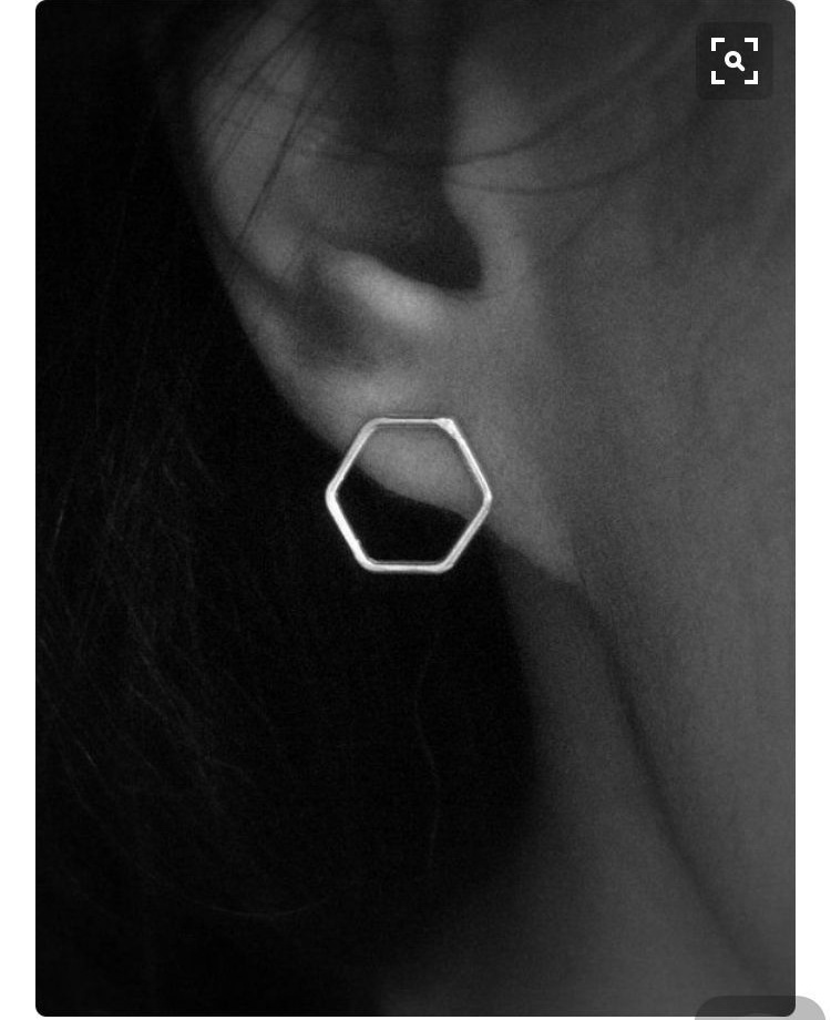 Boucles D&#39;oreilles En Cuivre Géométriques Hexagonales À La Mode display picture 12