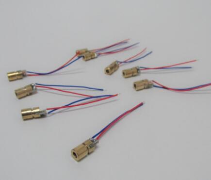 3V激光头 激光二极管 点状 铜材半导体激光管 6MM外径