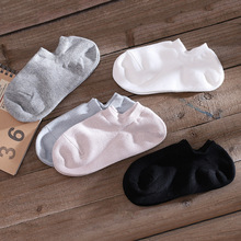 日系女士合脚直角袜纯棉无印隐形船袜日本外贸良品素色短袜可贴牌