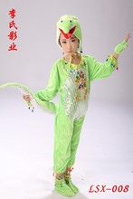 圣诞节儿童演出服蛇动物服装 小蛇舞蹈服 幼儿青蛇卡通造型表演服