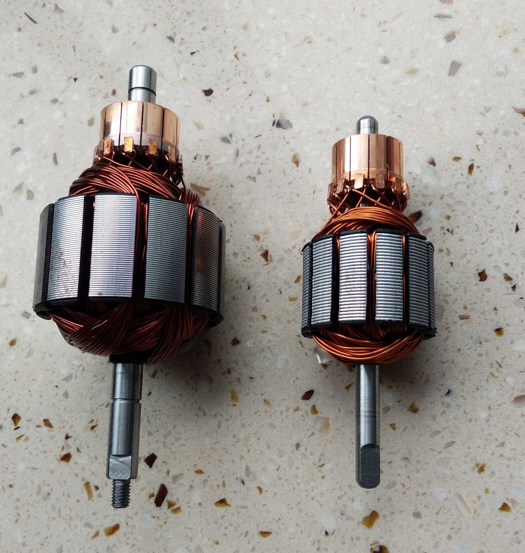 专业生产直流电机转子 电动机配件矽钢片全铜转子加工静音