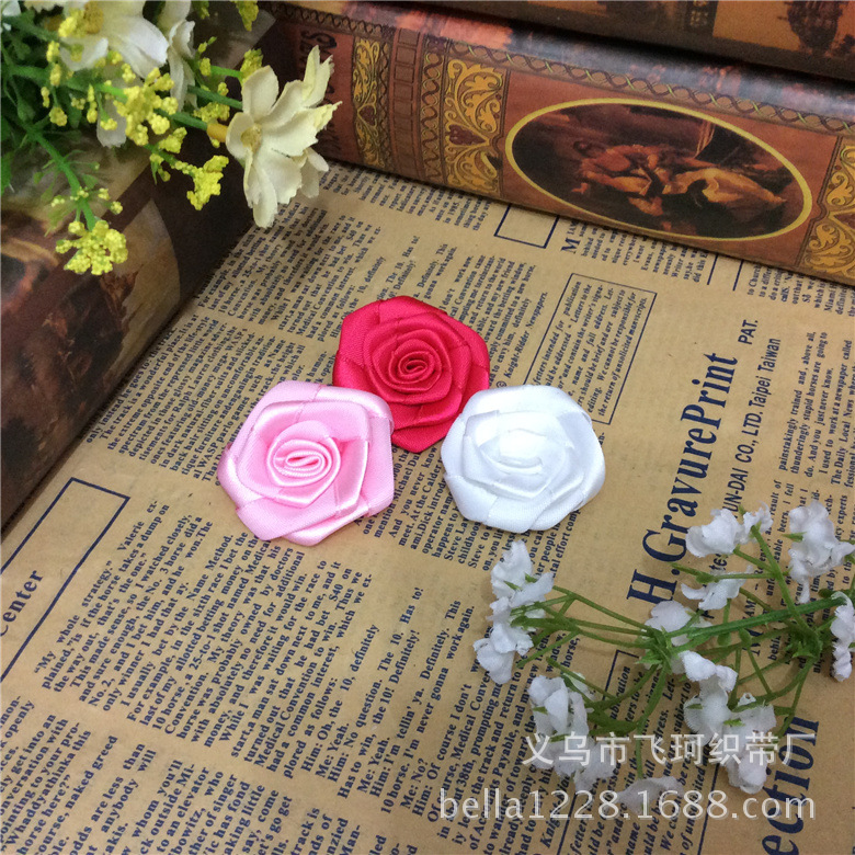 diy手工玫瑰花蝴蝶结 礼品鲜花烘焙喜糖包装织带缎带丝带服装辅料