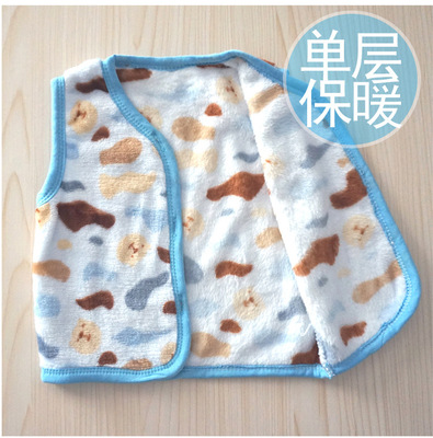 男童女童19新款秋冬款宝宝加绒马甲儿童韩版坎肩婴儿保暖背心开衫|ms