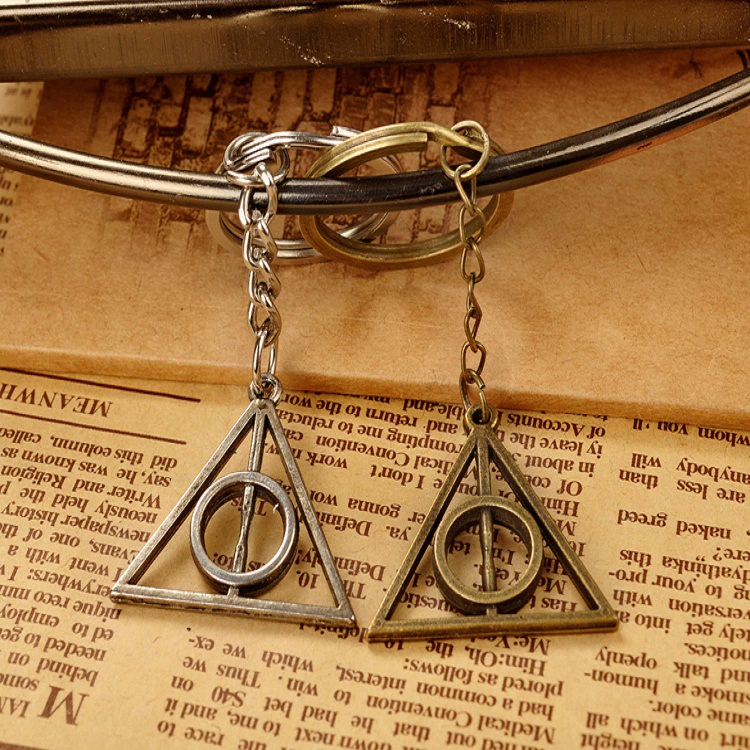 Movie surrounding jewelry Harry and Death Holy Instrument La Na Triangle Pendant Key Bink wholesale