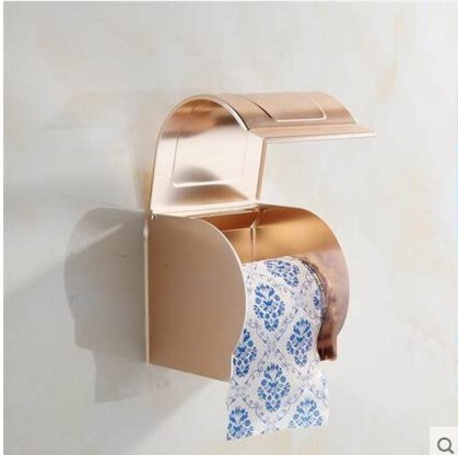European gold towel rack bath towel rack bathroom space aluminum bathroom pendant double-layer bathroom set toilet cup