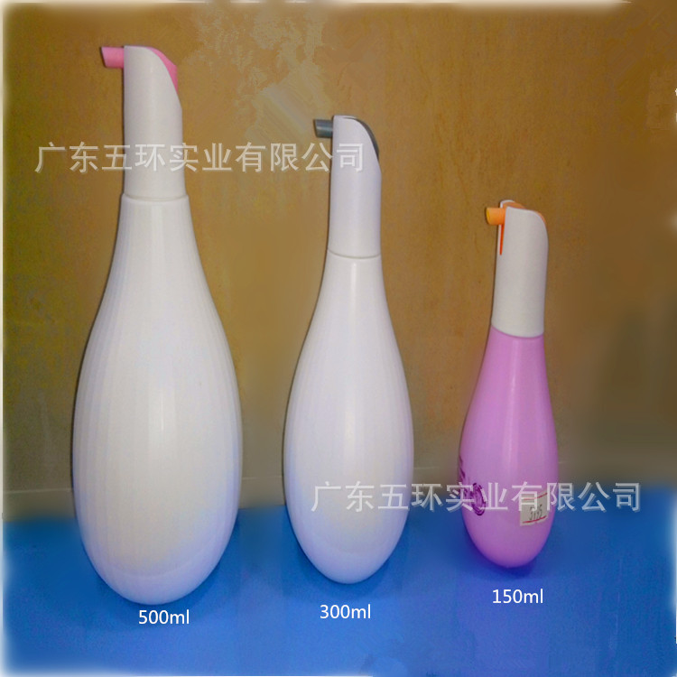 厂家热销 150  300  500ml  塑料瓶  身体乳瓶  工艺可定制化妆品