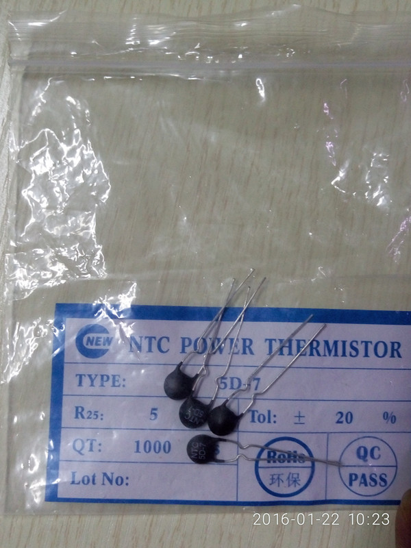 NTC热敏电阻 50D-5高品质MF72功率型 定型脚/直脚/切脚