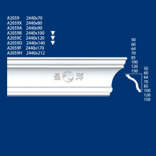 素线玻璃钢模具 星洋A2059花角平线/吊顶阴角线装饰线玻璃钢模具