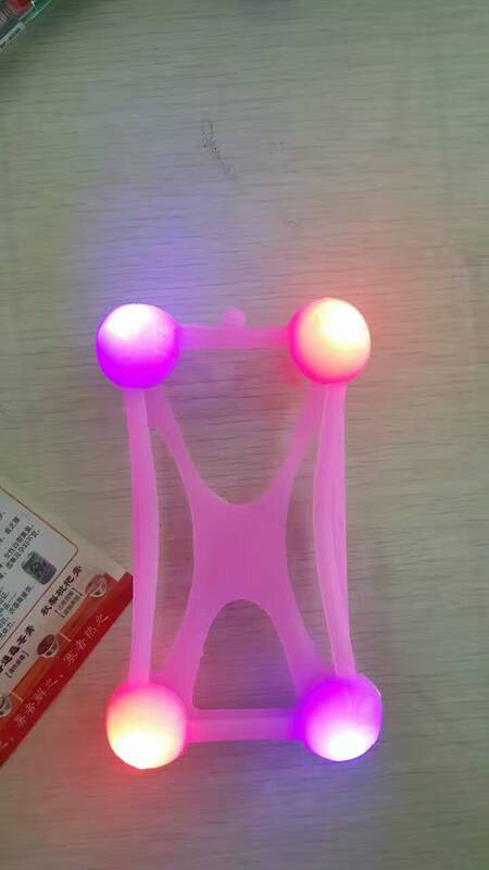 Creative Silicone Vibrating Flashing Light Phone Frame Case with Flashing Light, Universal Phone Case with Trendy Dazzling Light