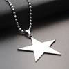 Men's accessory, necklace, pendant stainless steel, sweater, Korean style, European style