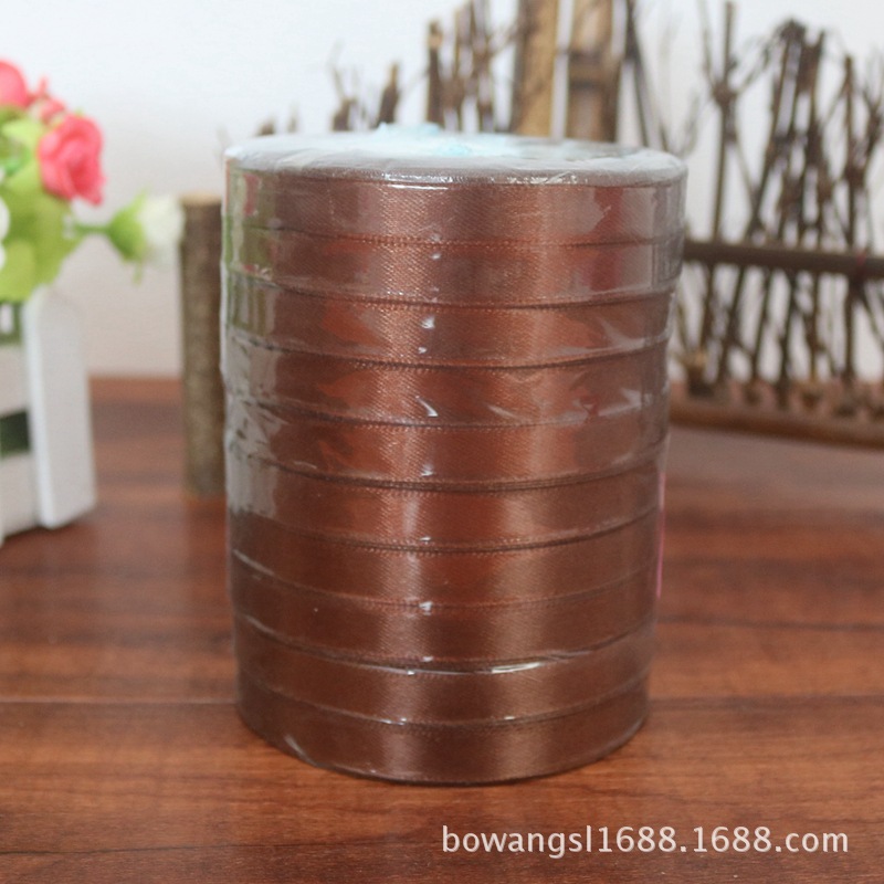 Yiwu venta al por mayor 1cm cinta regalo flor embalaje pastel hornear decoración cinta DIY casual multicolor