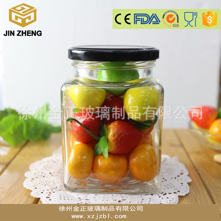 热卖700ml大容量一斤八两蜂蜜酱菜腐乳榨菜透明玻璃瓶厂家现货