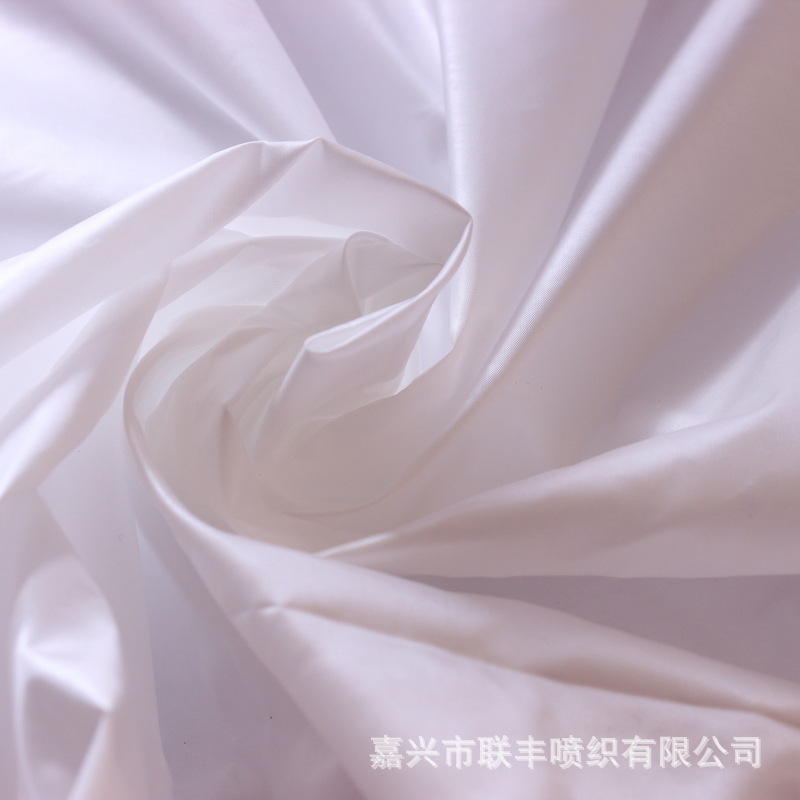 厂家直销 100%poly 50D 290T增白胆布羽绒服棉衣面料 防水防钻绒
