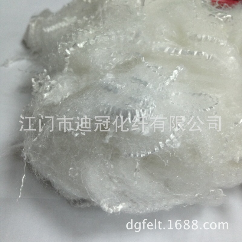 0.8D ultra-fine micro-elastic imitation down can be filled down jacket, toys, home textiles, filter materials