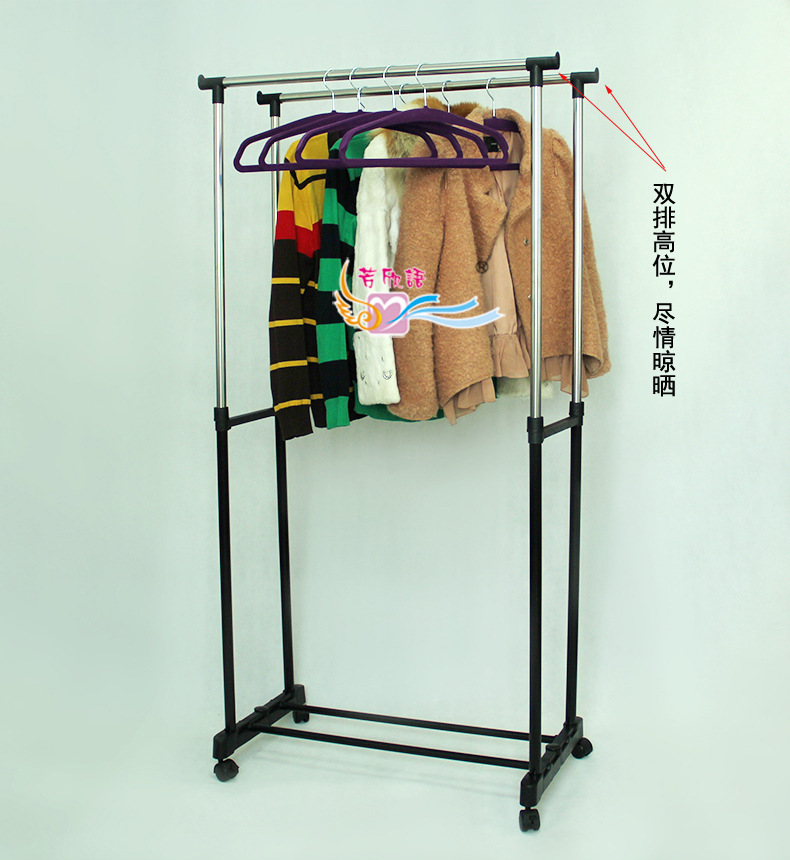 Factory 25-tube thickened single and double pole clothes drying rack…