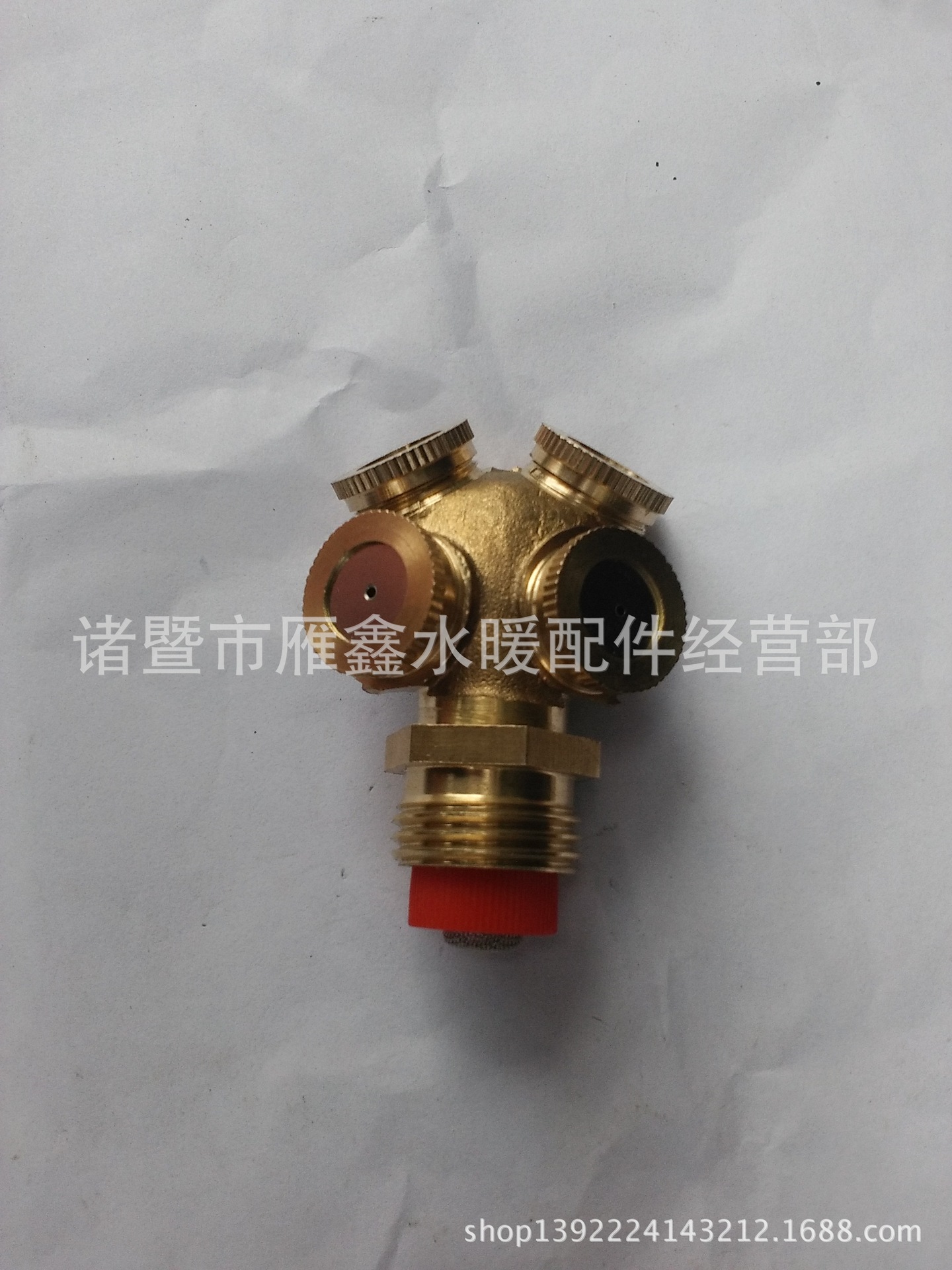 草坪喷灌喷头 四孔 雾化 果树喷头 4分1/2 四嘴 农用 四喷嘴喷头