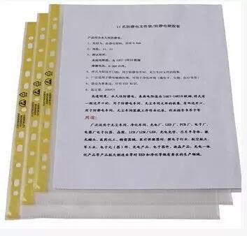 Материал папки, защитный чехол, Антистатическая офисная сумка для файлов, Заводская прямая Антистатическая сумка для файлов формата А4 с 11 отверстиями