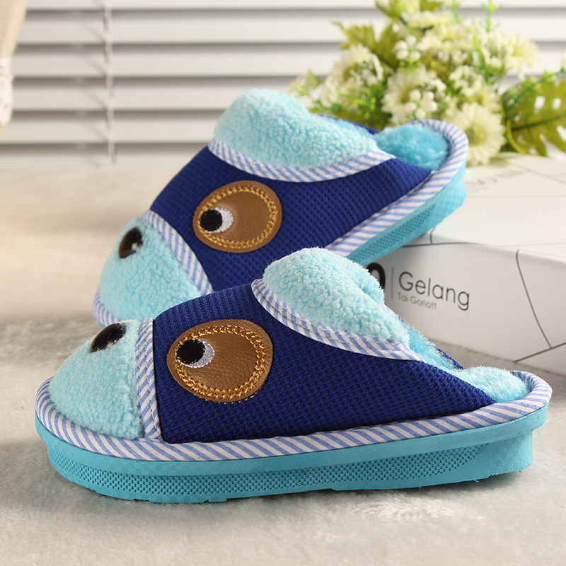 Pantoufles enfants en suède pour printemps - semelle plastique - Ref 1015986 Image 13