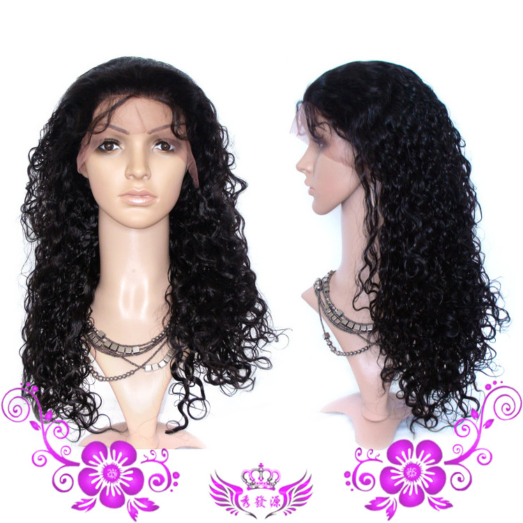 Human hair curly wigs