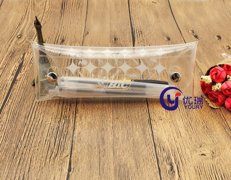 创意学生简约大容量笔盒 透明PVC铅笔袋 pvc盒精装 (2