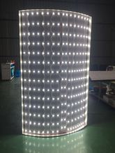 包柱灯箱 可定制LED高亮单面80弧形卡布广告灯箱无框 弧度定制化