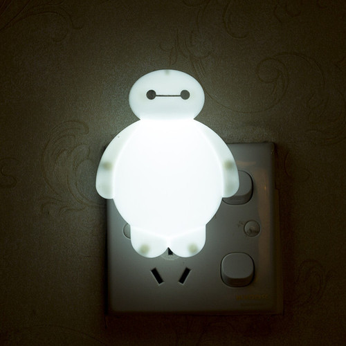 Creative plug-in large white night light Street stall LED cartoon switch night light direct supply