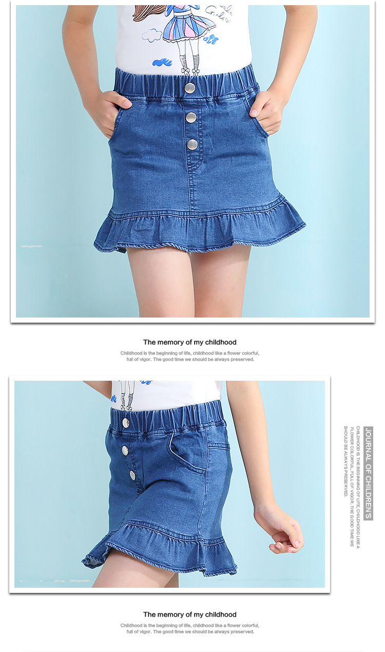 Jupe fillette en toile - Ref 2048145 Image 15