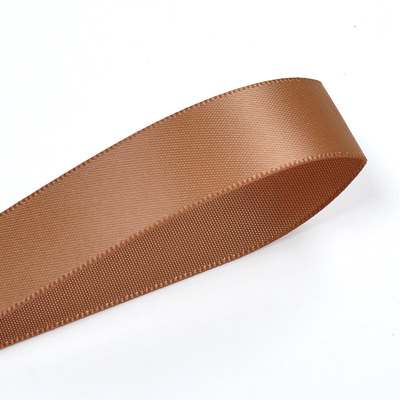 Xiamen Yao Ming cinta al por mayor cinta de satén de doble cara DIY accesorios cinta 100mm marrón serie 838-870