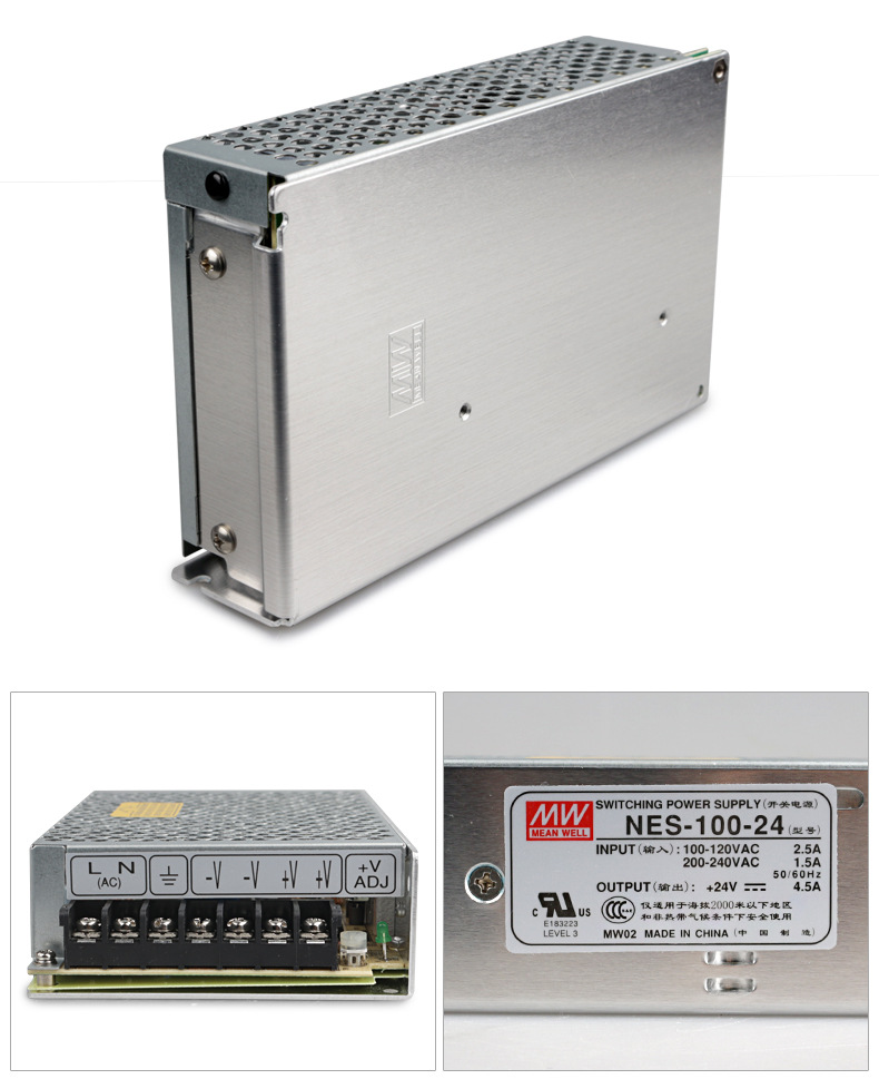 ȫ��ԭװ̨��MEAN WELL��γ���ص�Դ NES-100-24 100W 24V 4.5A