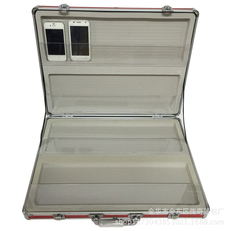 铝合金老年机多位展示箱手提摆地摊全套工具收纳箱工具箱厂家批发