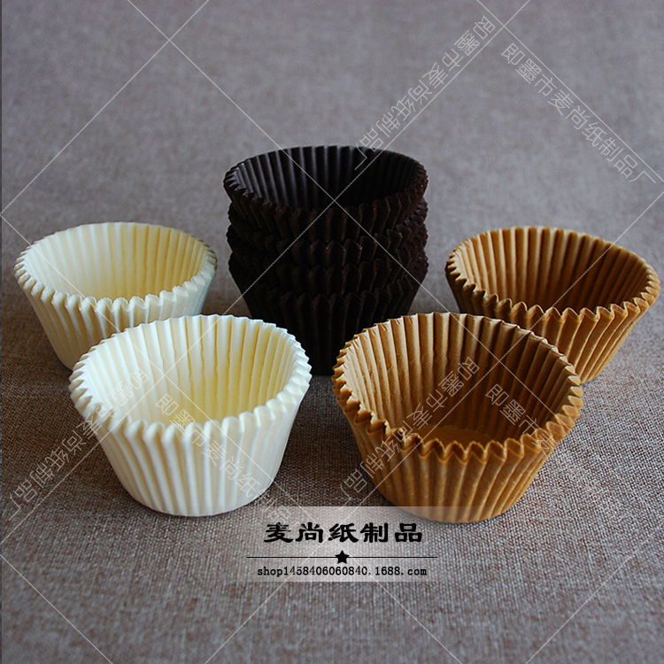 Calidad Alimentaria de alta temperatura resistente a la torta redonda taza de papel bandeja de hornear muffin postre pan taza de papel al por mayor