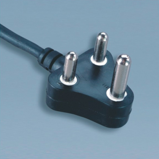 电线厂家SRBS认证16A大南非插头电源线H03VVH2-F2*0.75平方电源线