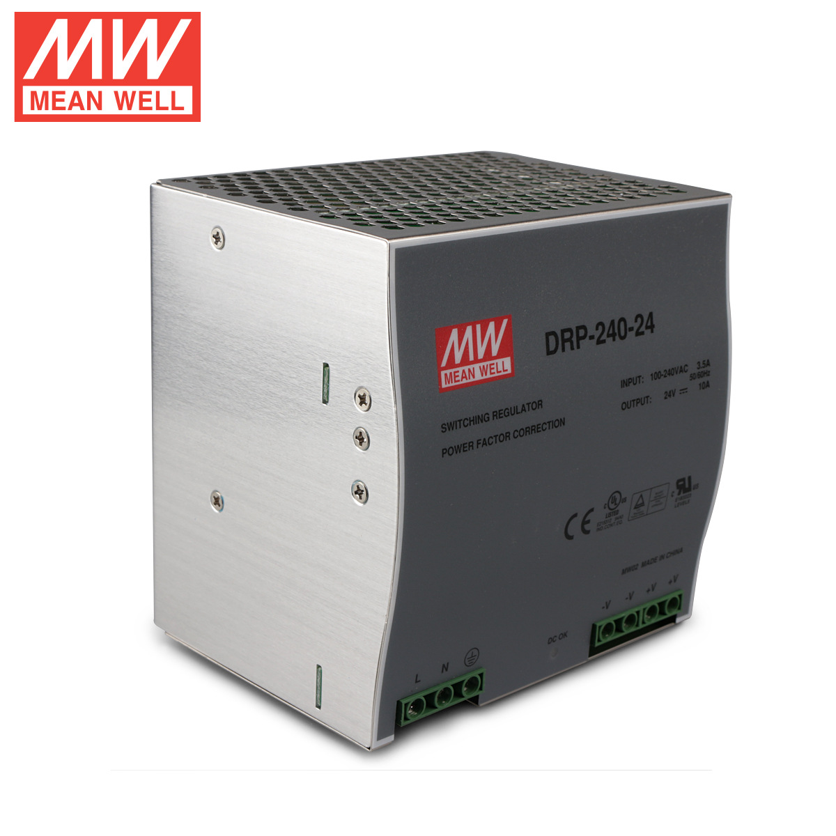 ȫ��ԭװ̨��MEAN WELL��γ�����Դ DRP-240-24 240W 24V 10A