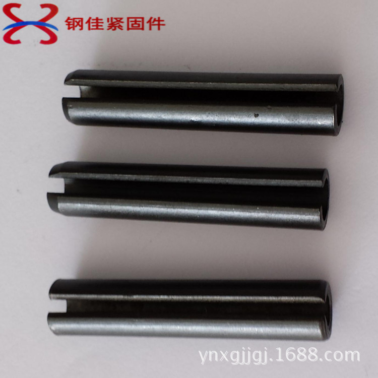 批发销售879弹性圆柱销 65锰弹性销 开口弹簧销 碳钢发黑定位销子