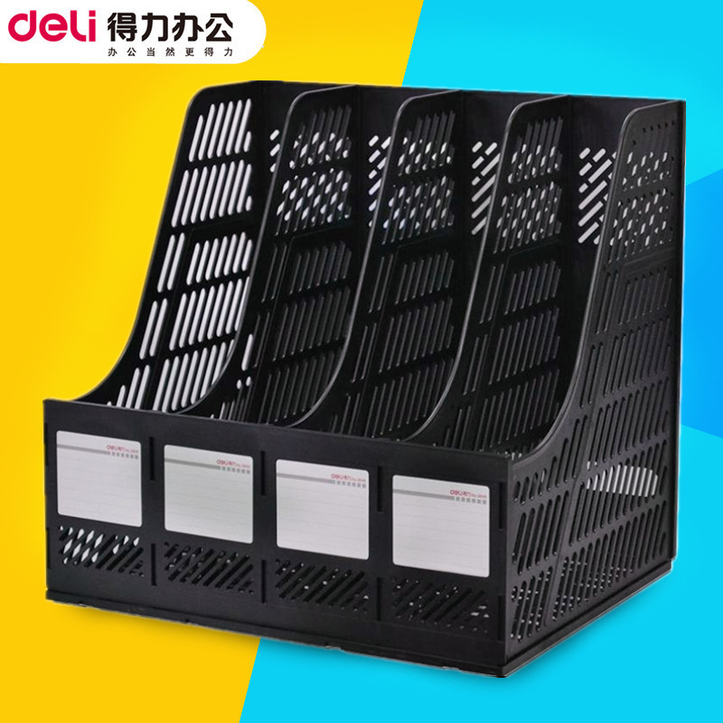 Deli9848 Four-column File Frame Three-column9847 Data Rack File Holder File Column File Management Rack