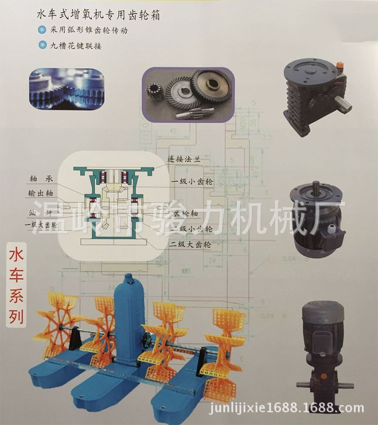 台州厂家销售水车式增氧机专用齿轮箱 水车系列