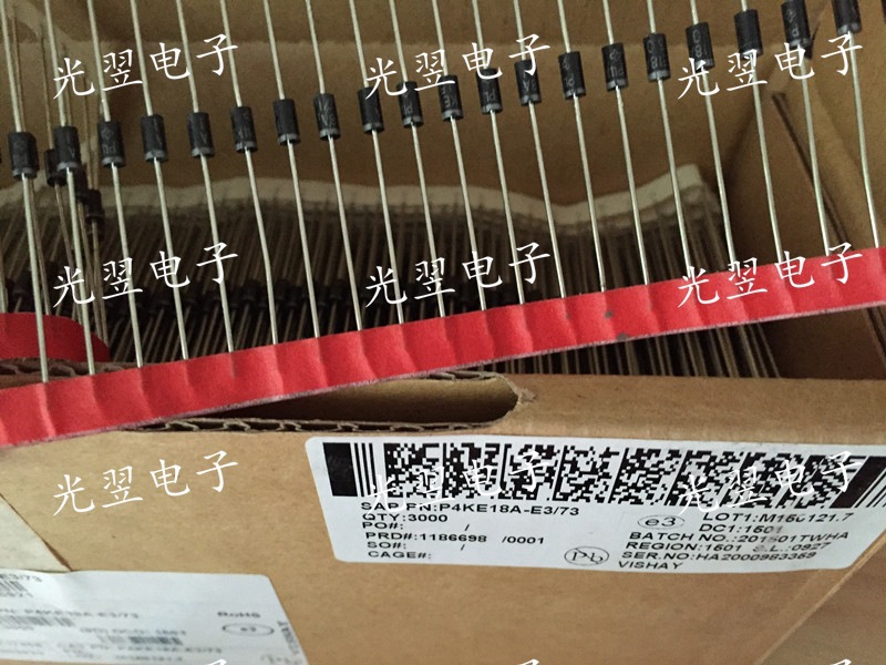 直插TVS二极管 P4KE170A  P4KE180A  VISHAY正品 单向瞬变抑制