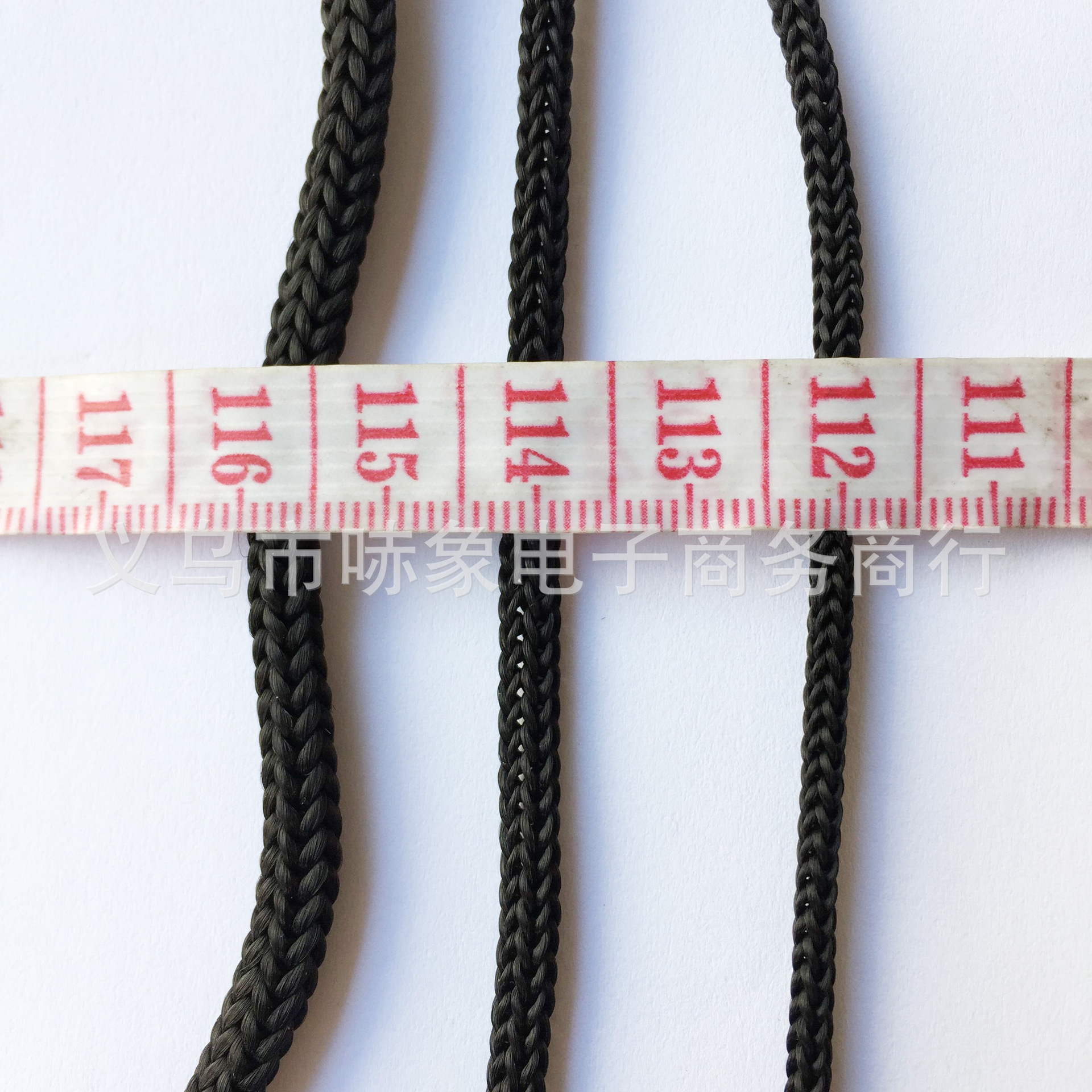 厂家直销 3/4/5MM 黑白丙纶绳 pp绳 空心束口手提绳 抽绳四针绳子-阿里巴巴