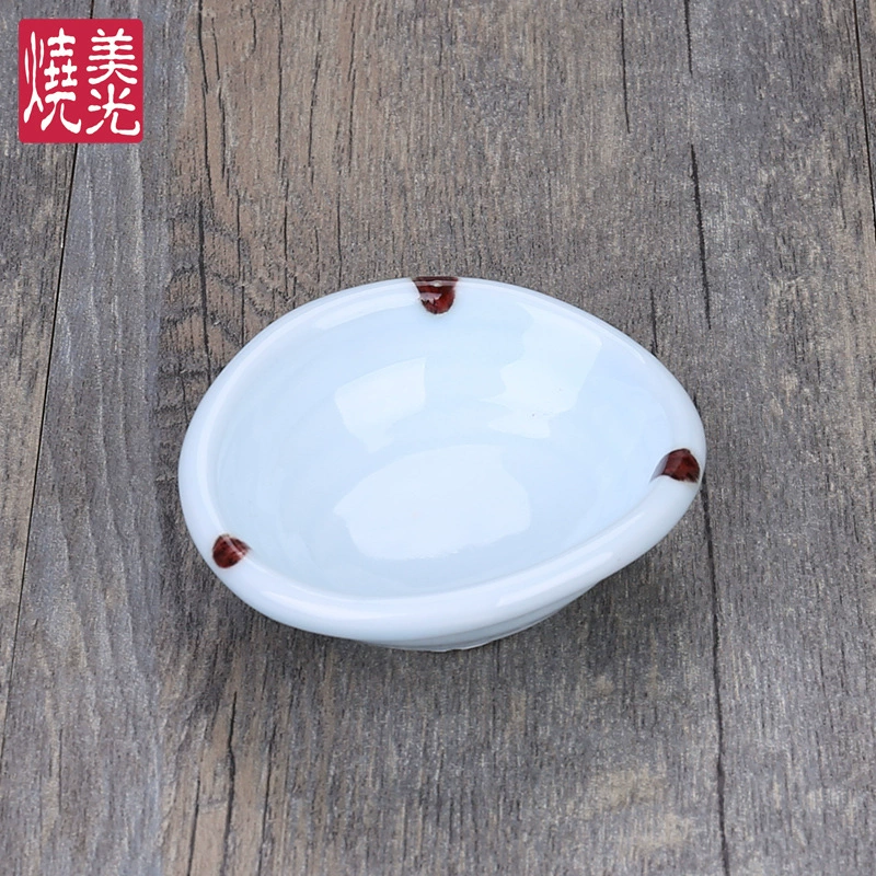 Керамическая плоская тарелка для соусов с рисунком в японском стиле Meiguang Boiled Hand-painted - стиль - маленькая творческая посуда для соусов
