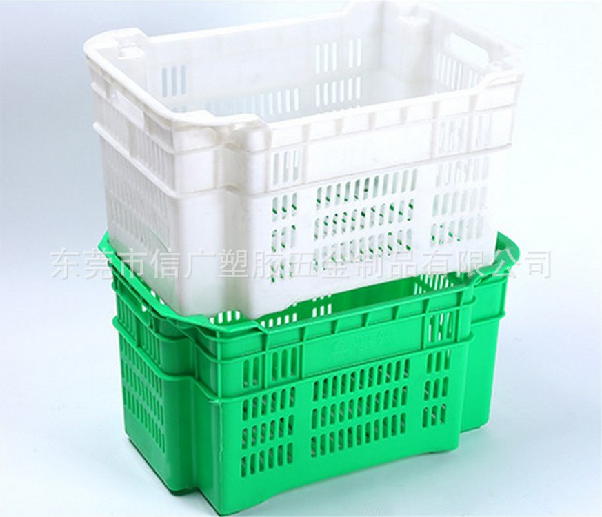 现货供应蔬菜水果物流错位筐豆芽箱 生肉冷冻周转盆鱼类水产运输