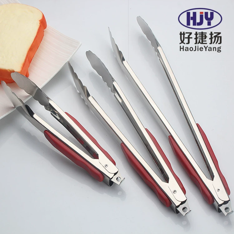 Большой удлиненный нескользящий зажим для хлеба и десерта из нержавеющей стали с защитой от ожогов, шведский стол, еда, общественное барбекю, зажим для мяса