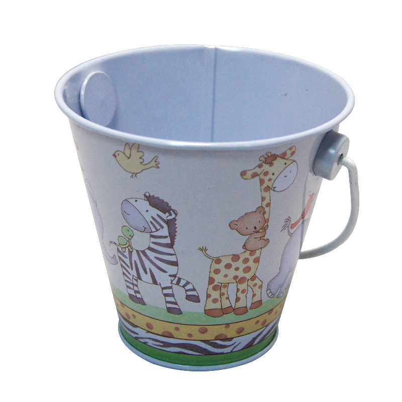 小号迷你冰桶 手拎密封致小铁罐 派对酒宴晚会冰桶 双面印刷水桶