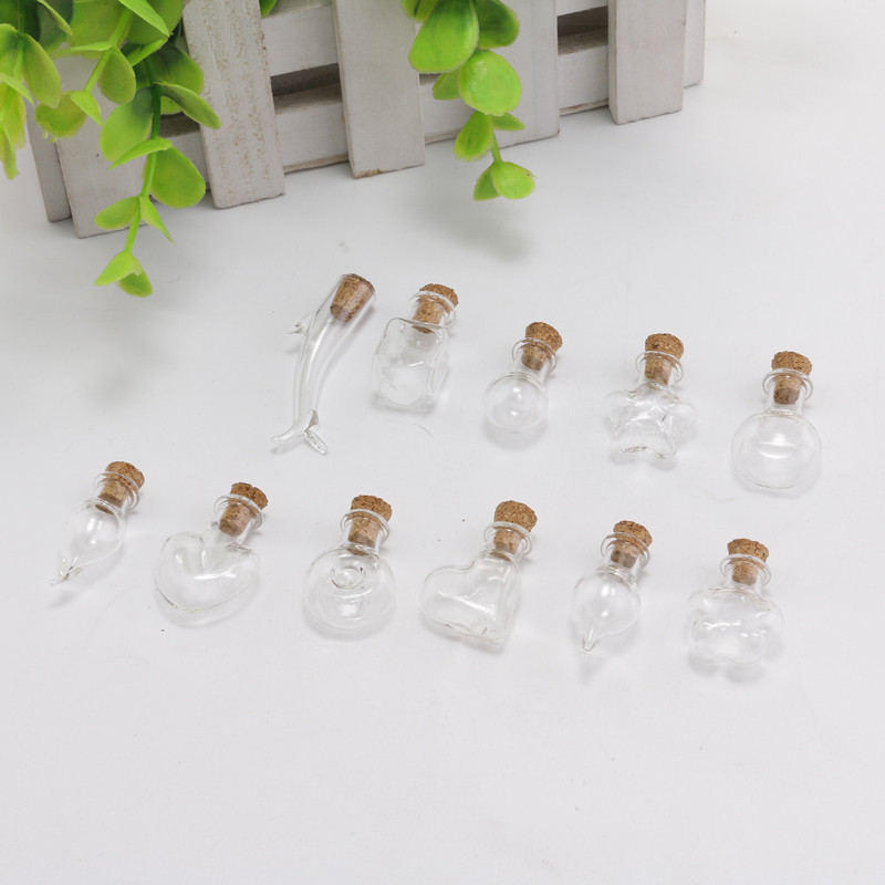 5g Weight Ornaments Jewelry Making Type 2.5-3CM Jewelry Making Size Drift bottle Classification 1 Piece Quantity Wooden plug, Glass Material Geometric Pattern Simple Style Style 1 Piece 2.5-3CM Wooden Plug Glass Geometric Drift Bottle 30