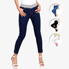 New large size women wear elastic jeans and nine sub pants